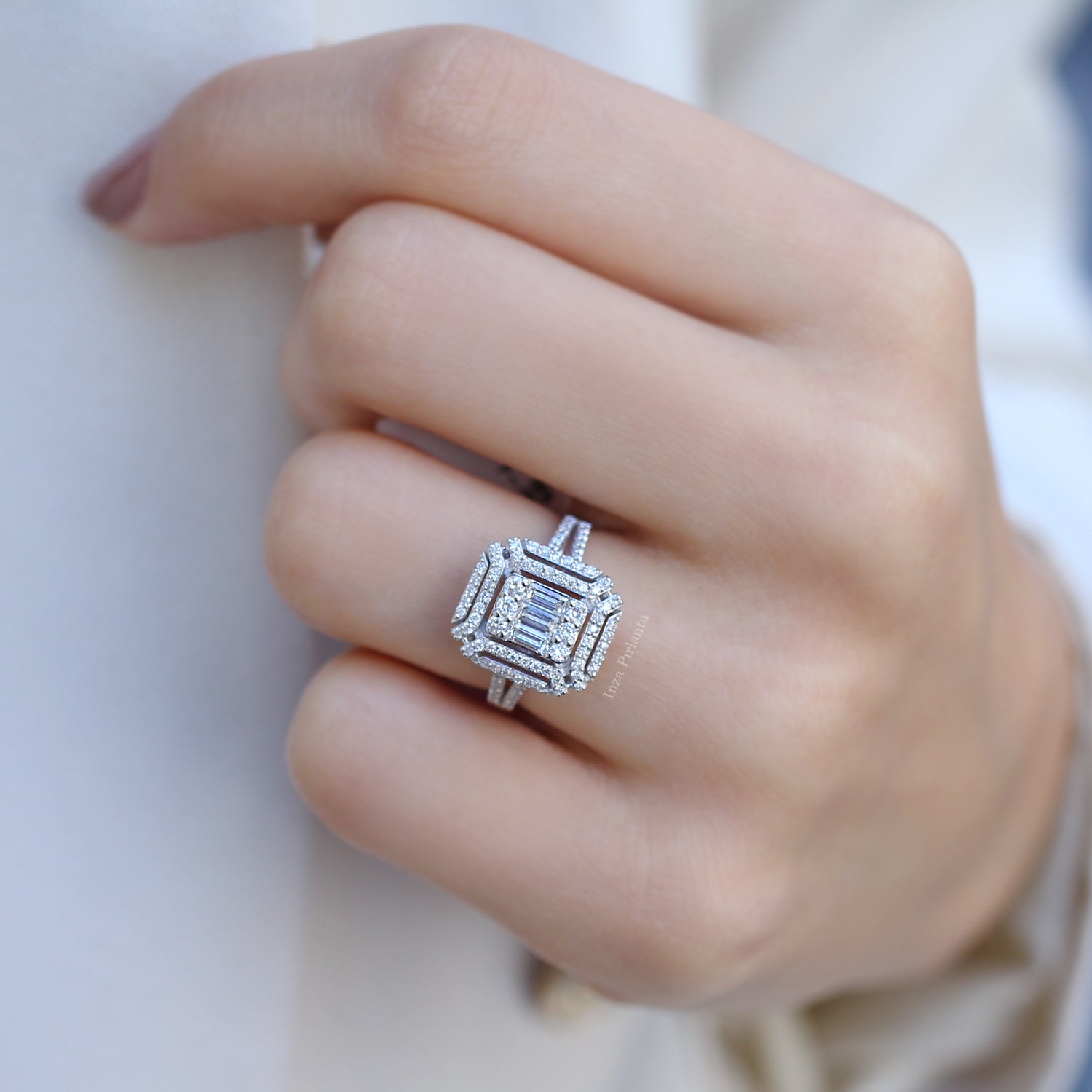 0.75 Carat Diamond Baguette Ring