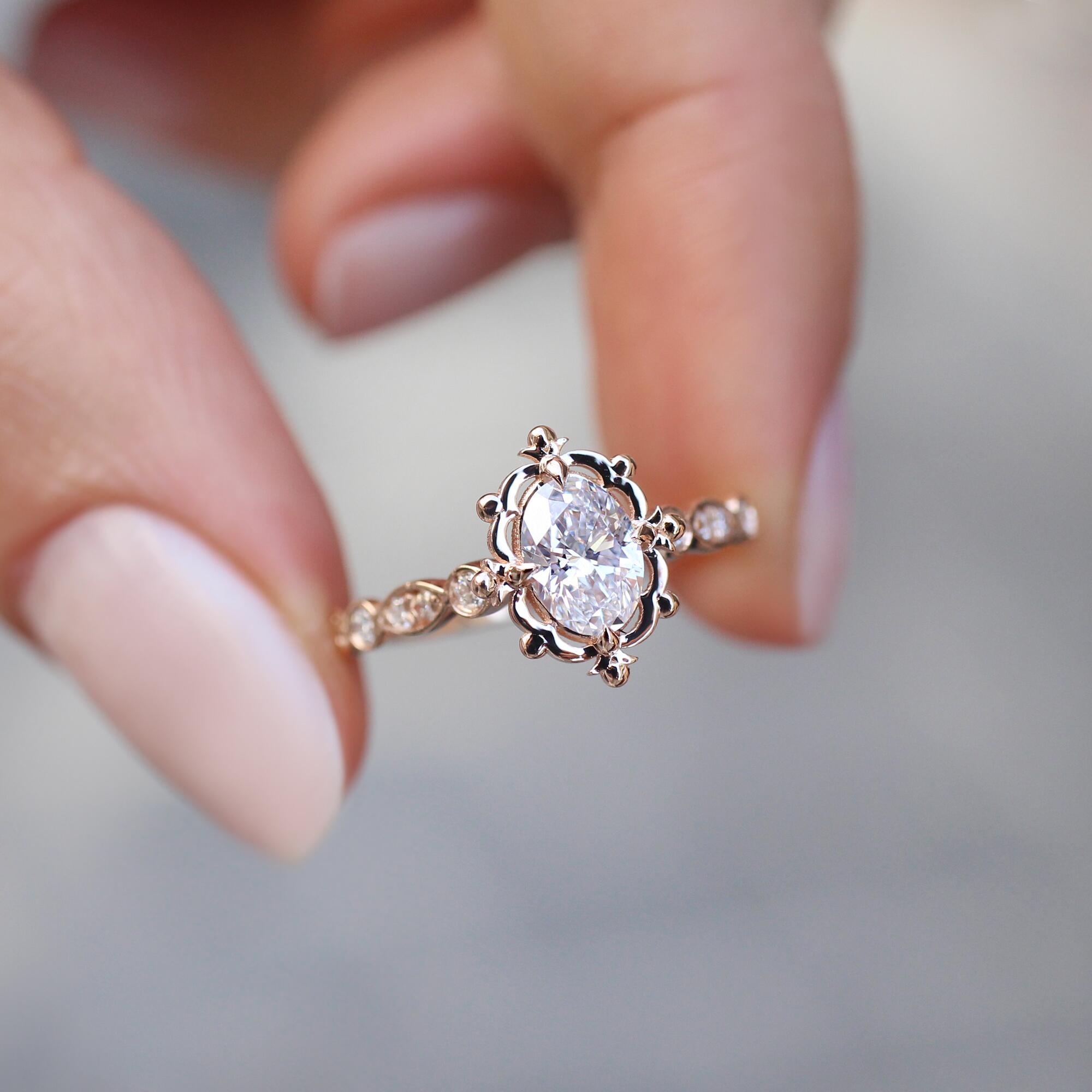 0.75 Karat Vintage Tasarım Aria Pırlanta Yüzük