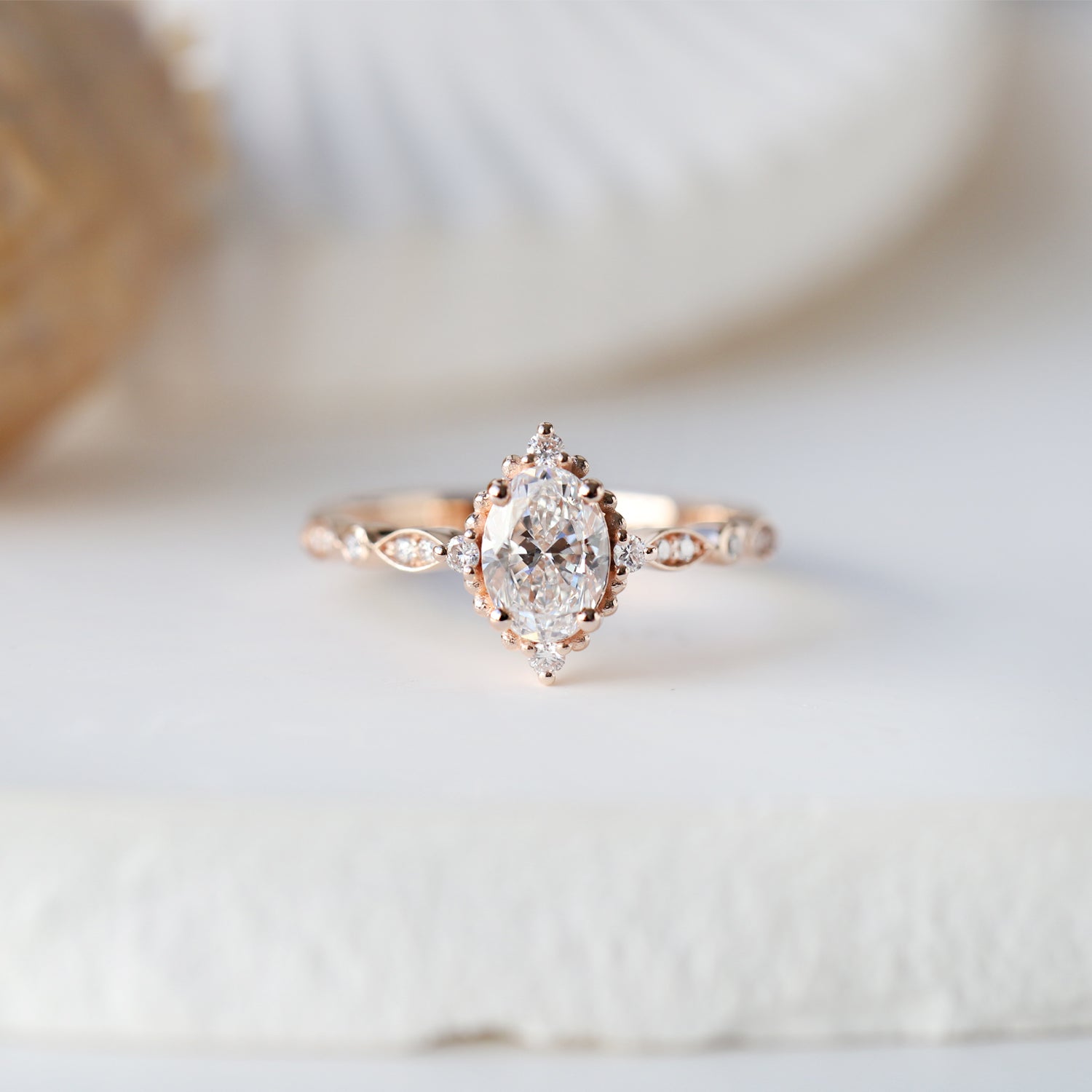 0.92 Carat F SI2 GIA Certified Mini Selius Diamond Ring