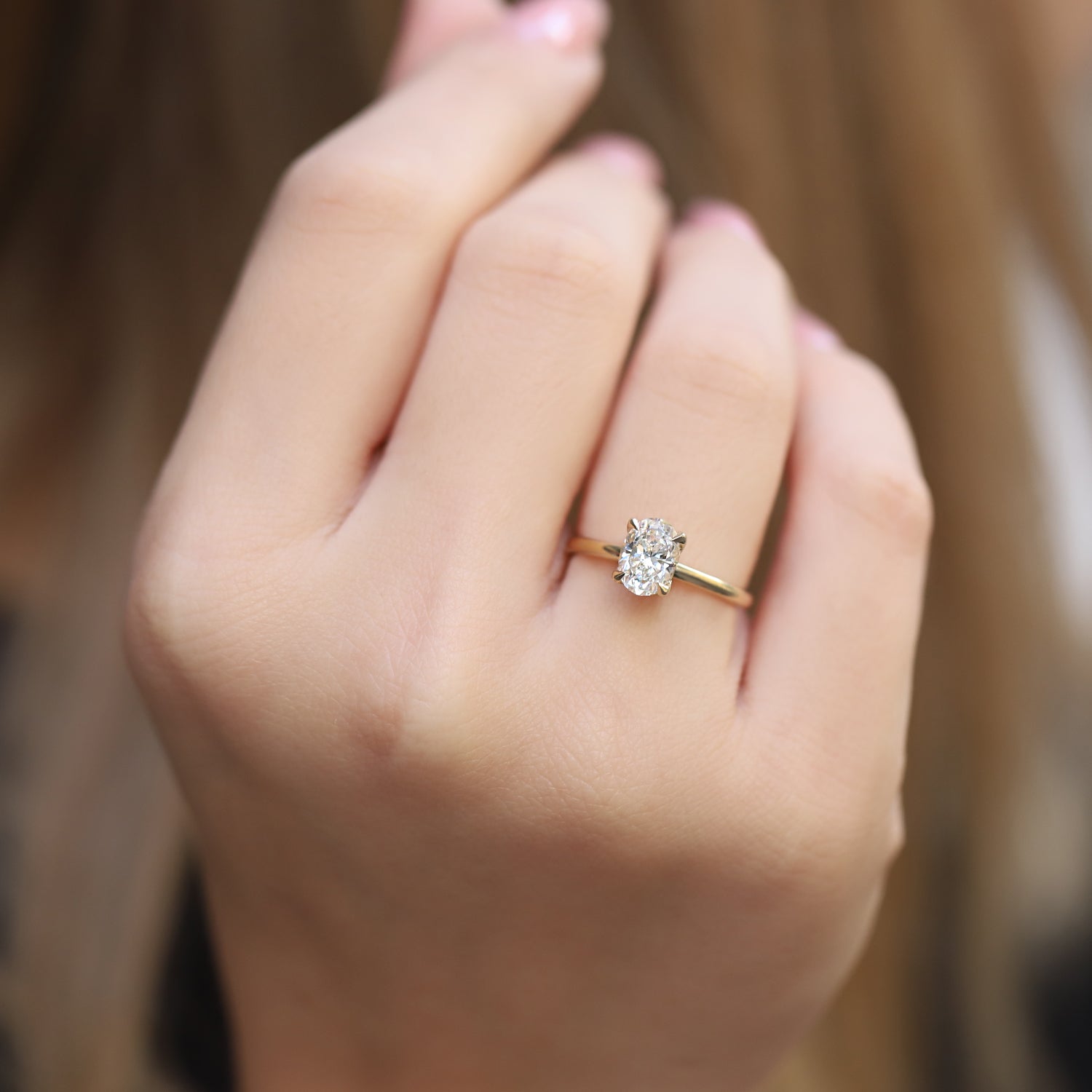 1.20 Carat F SI2 GIA Certified Diamond Solitaire Ring
