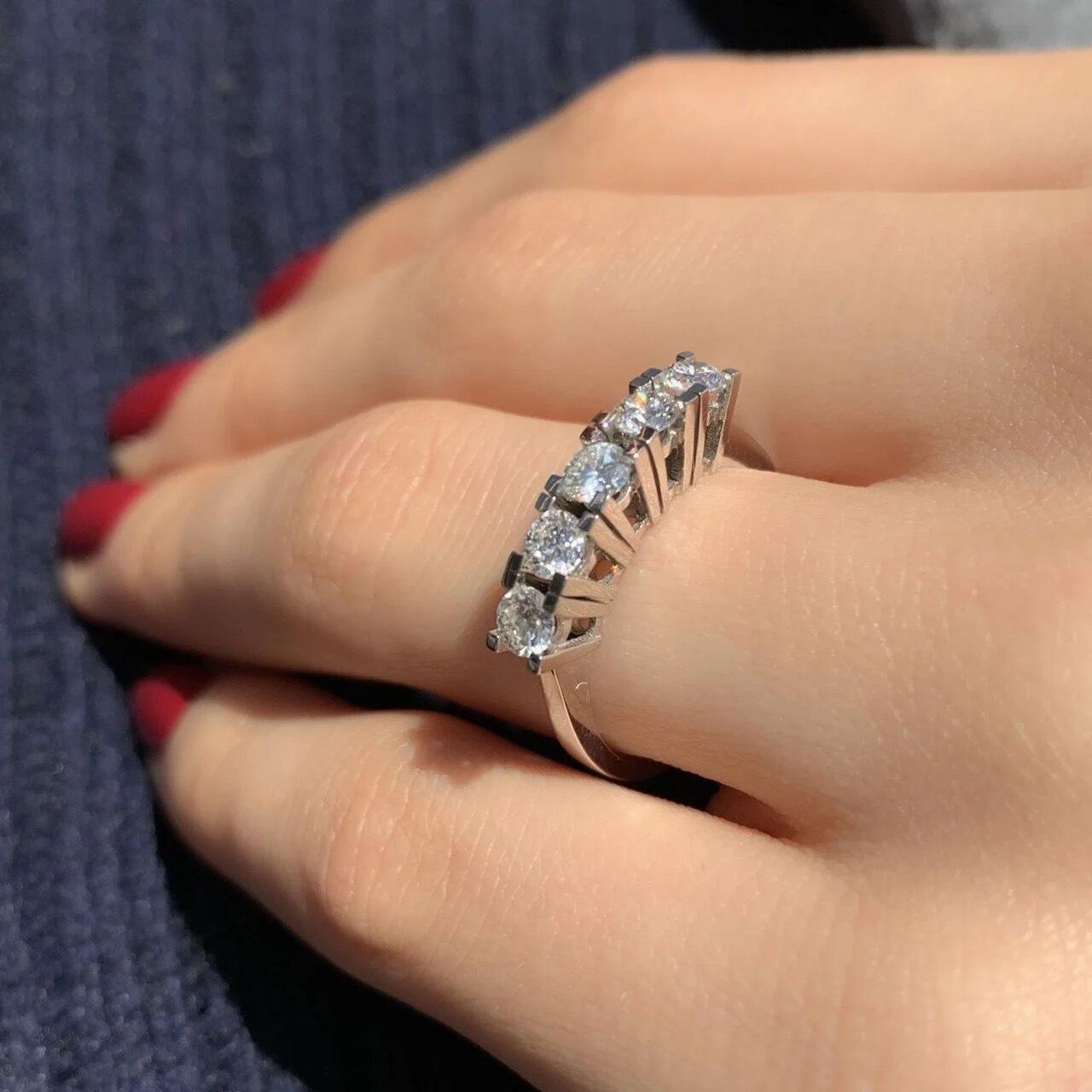 1.00 Carat Diamond Five Stone Ring