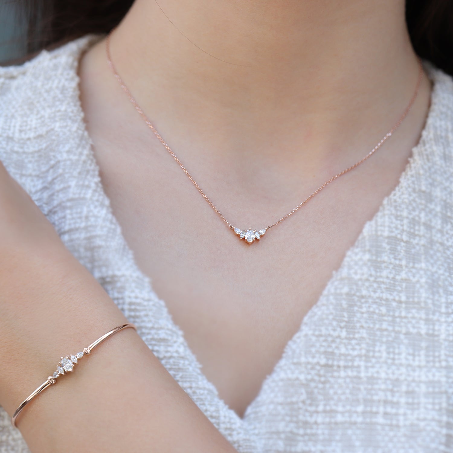 1.00 Karat Designer Diana Diamant-Set