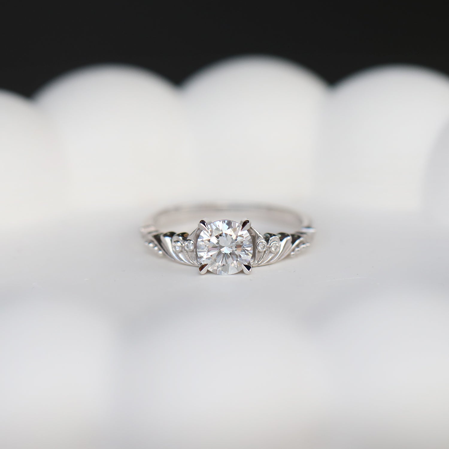 1.03 Carat F SI2 GIA Certified Vintage Emma Diamond Ring