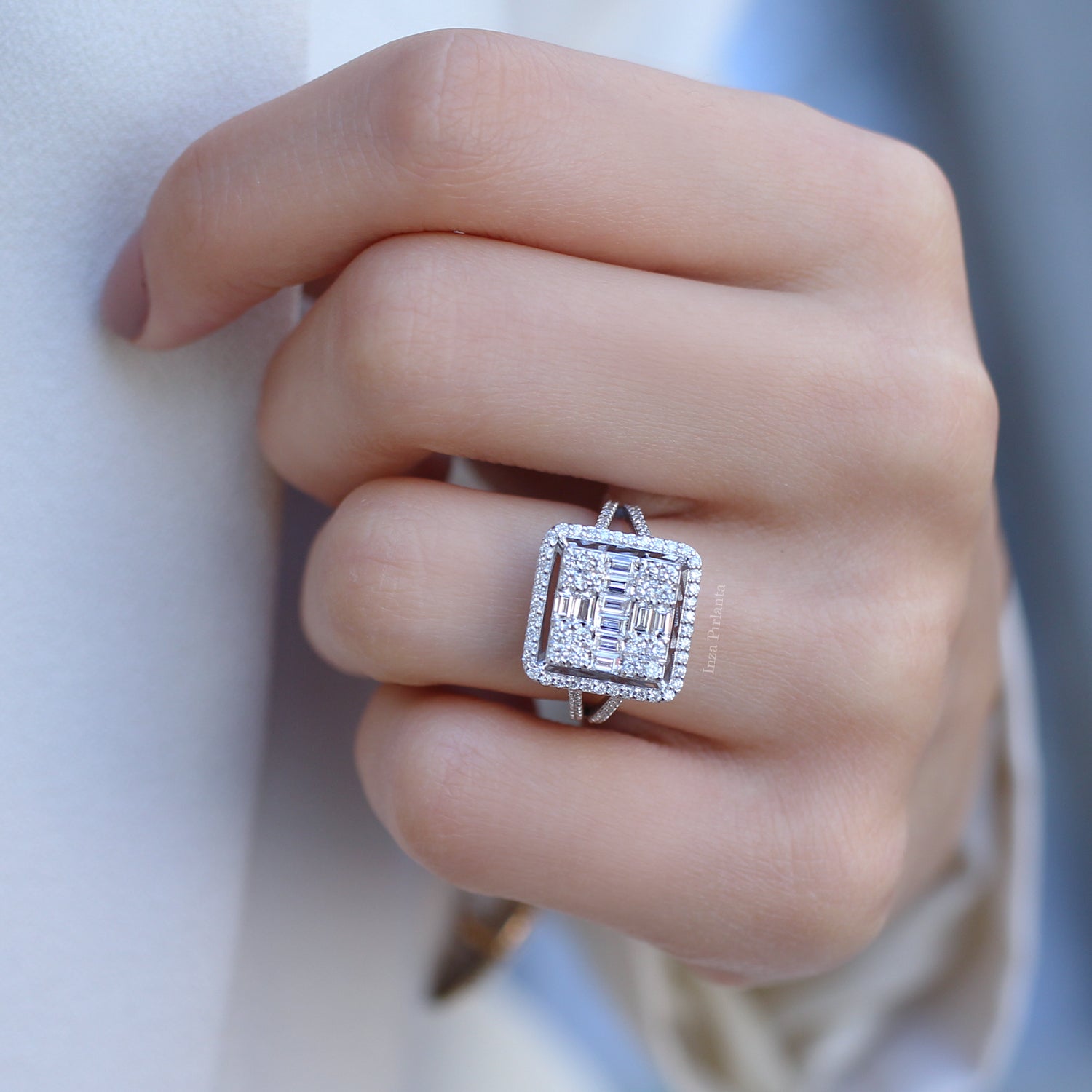 1.25 Carat Diamond Baguette Ring