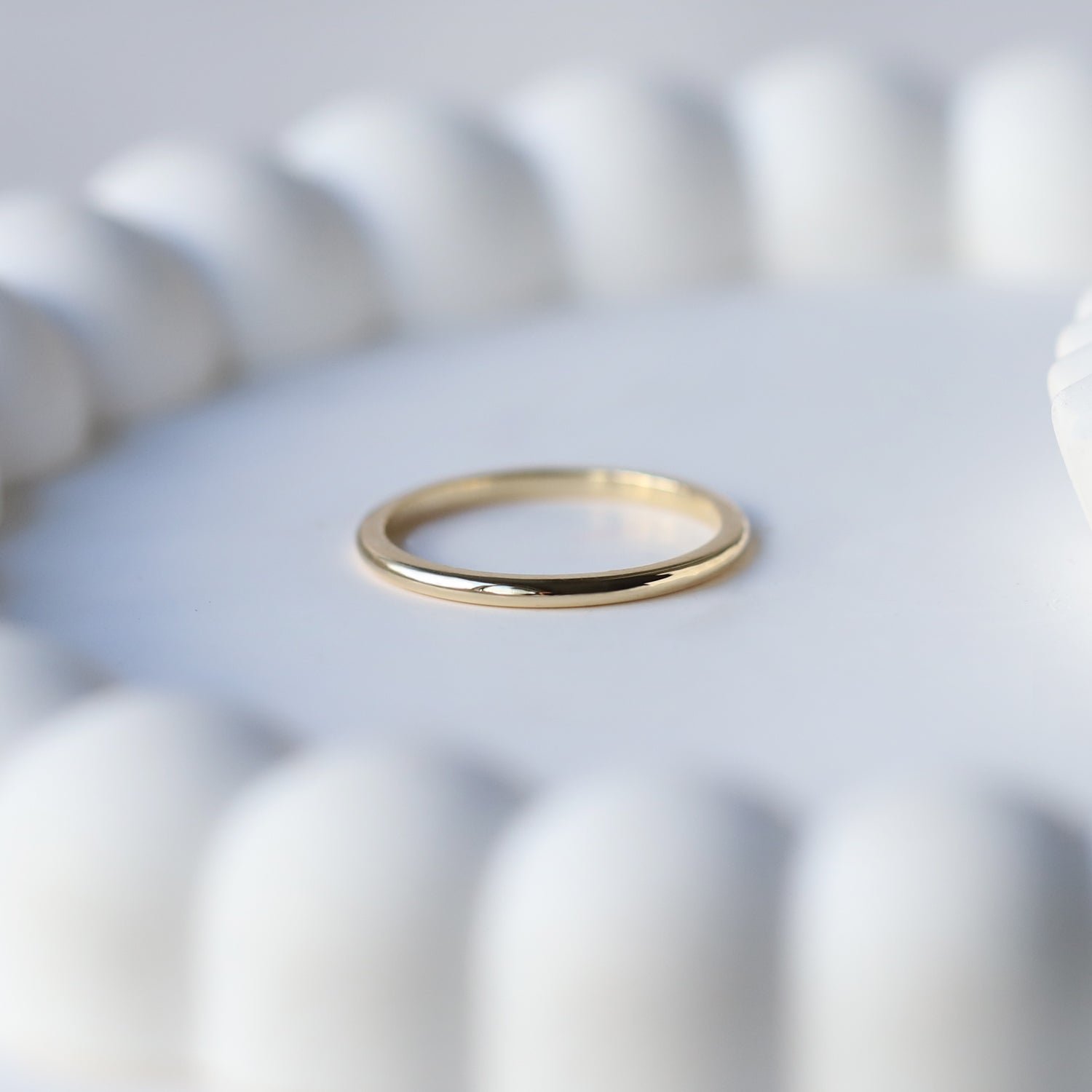14K Gold Donut Wedding Band