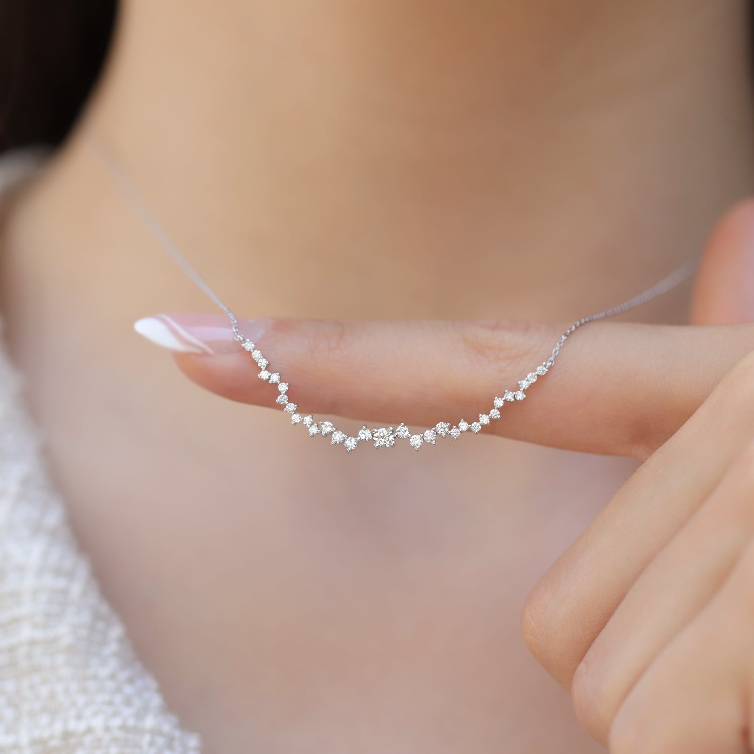 1,50 Karat Design-Diamant-Asymmetrie-Set