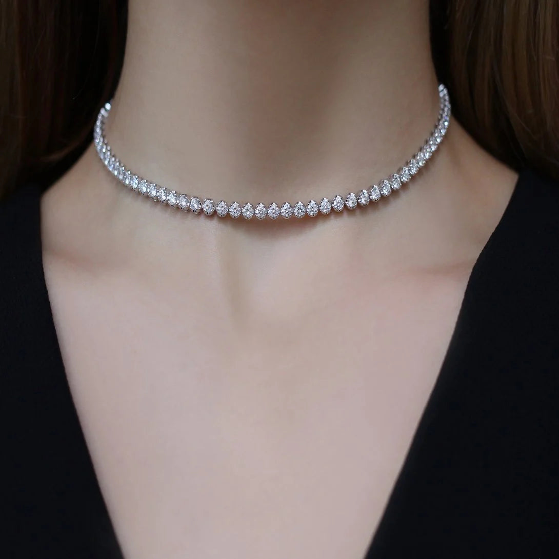 7.50 Carat Diamond Tennis Necklace