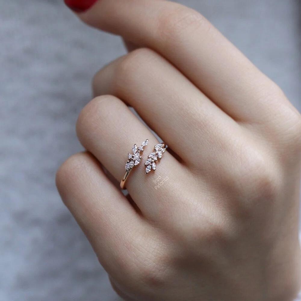 0.30 Carat Special Design Diamond Marquise Ring