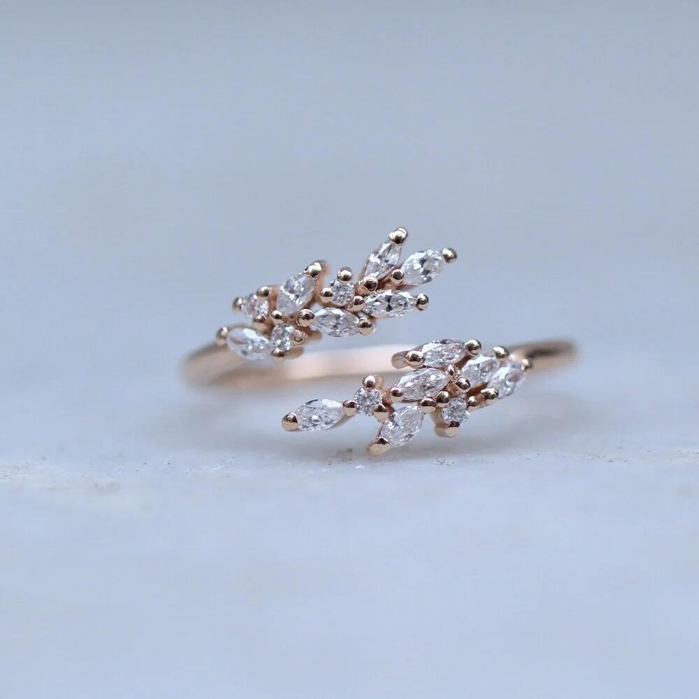 0.30 Carat Special Design Diamond Marquise Ring