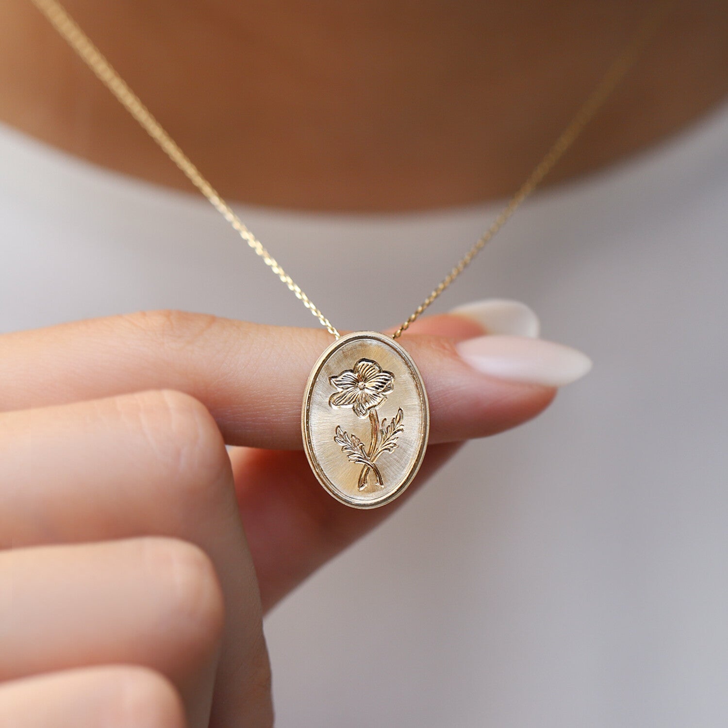 Vintage Handmade Poppy Necklace