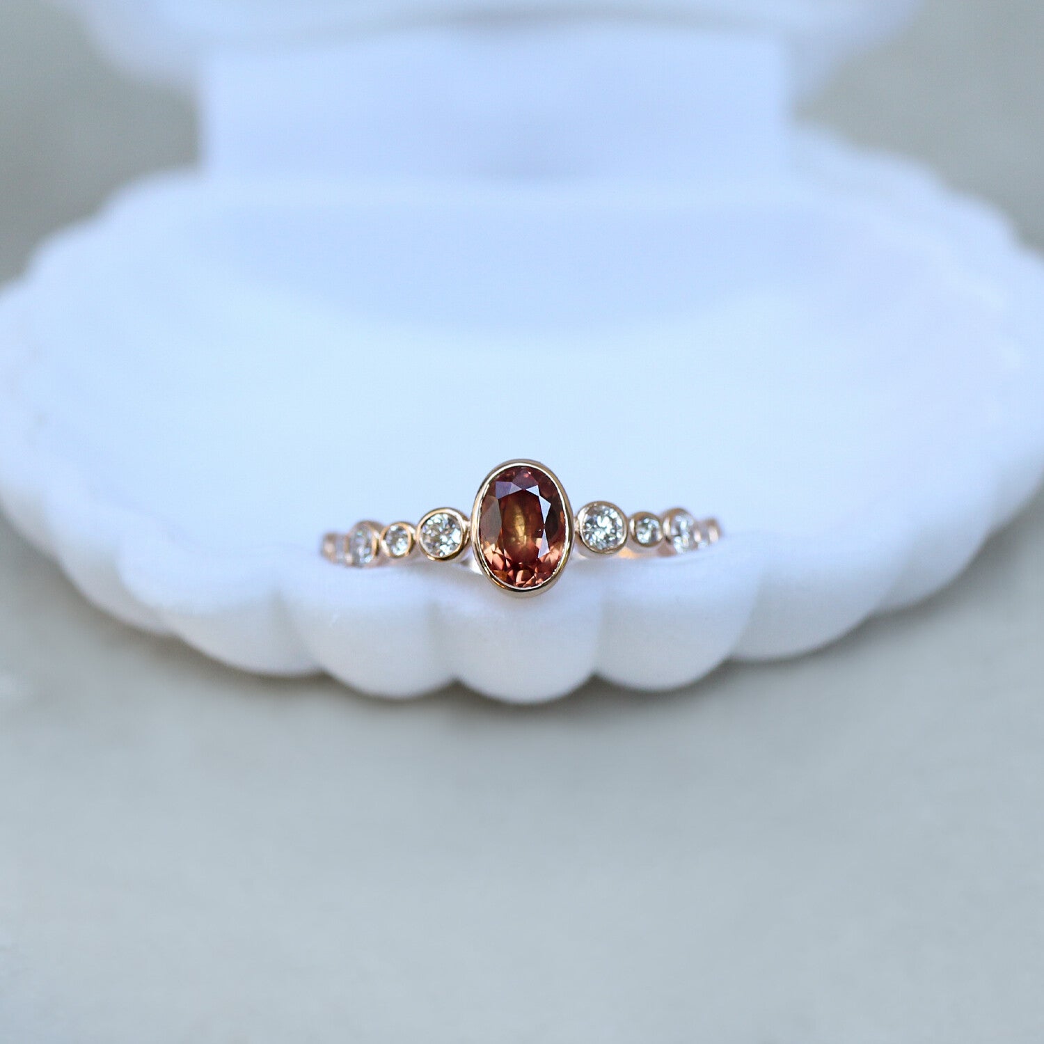 Vintage Olivia Tourmaline & Diamond Ring