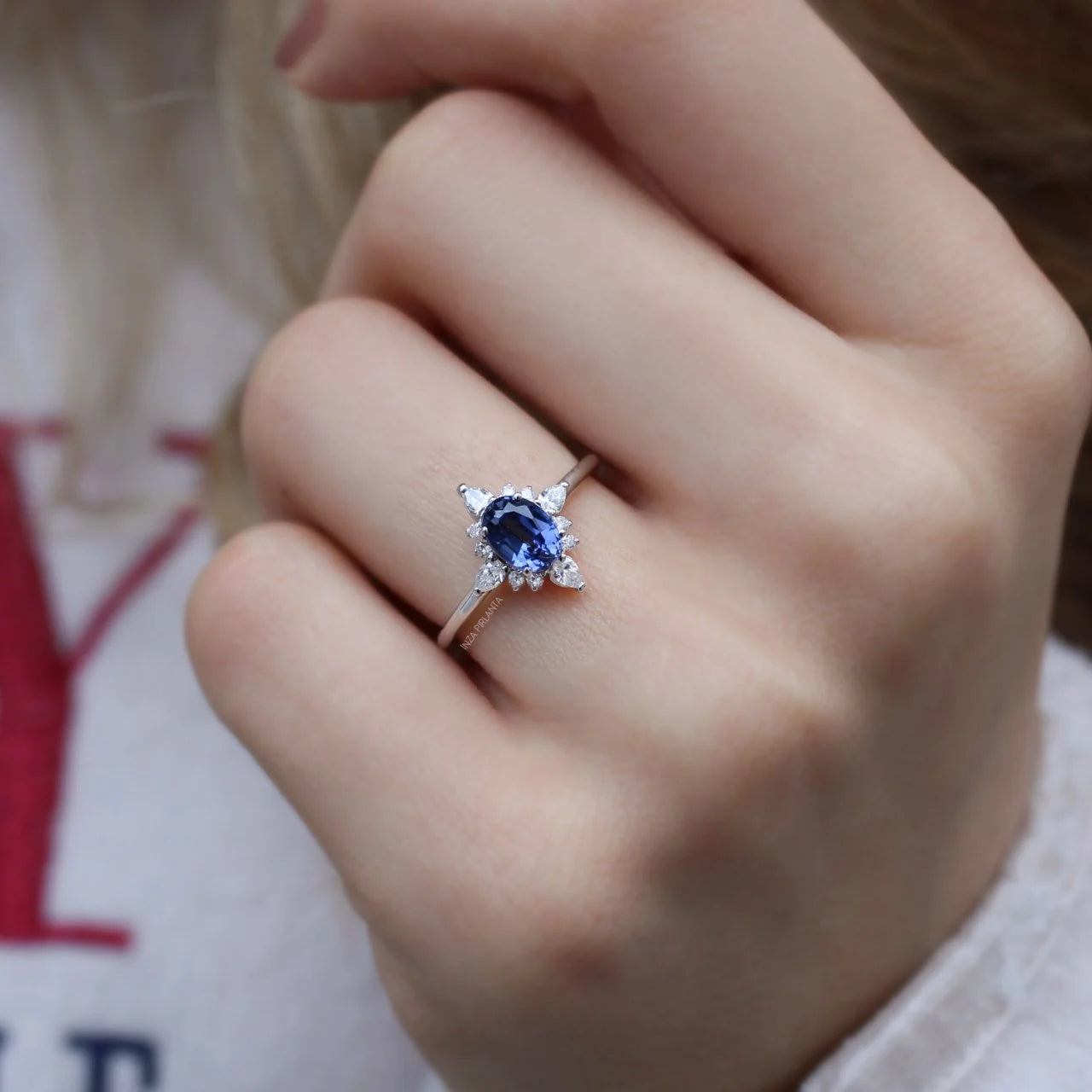 Vintage Selius Sapphire & Diamond Ring