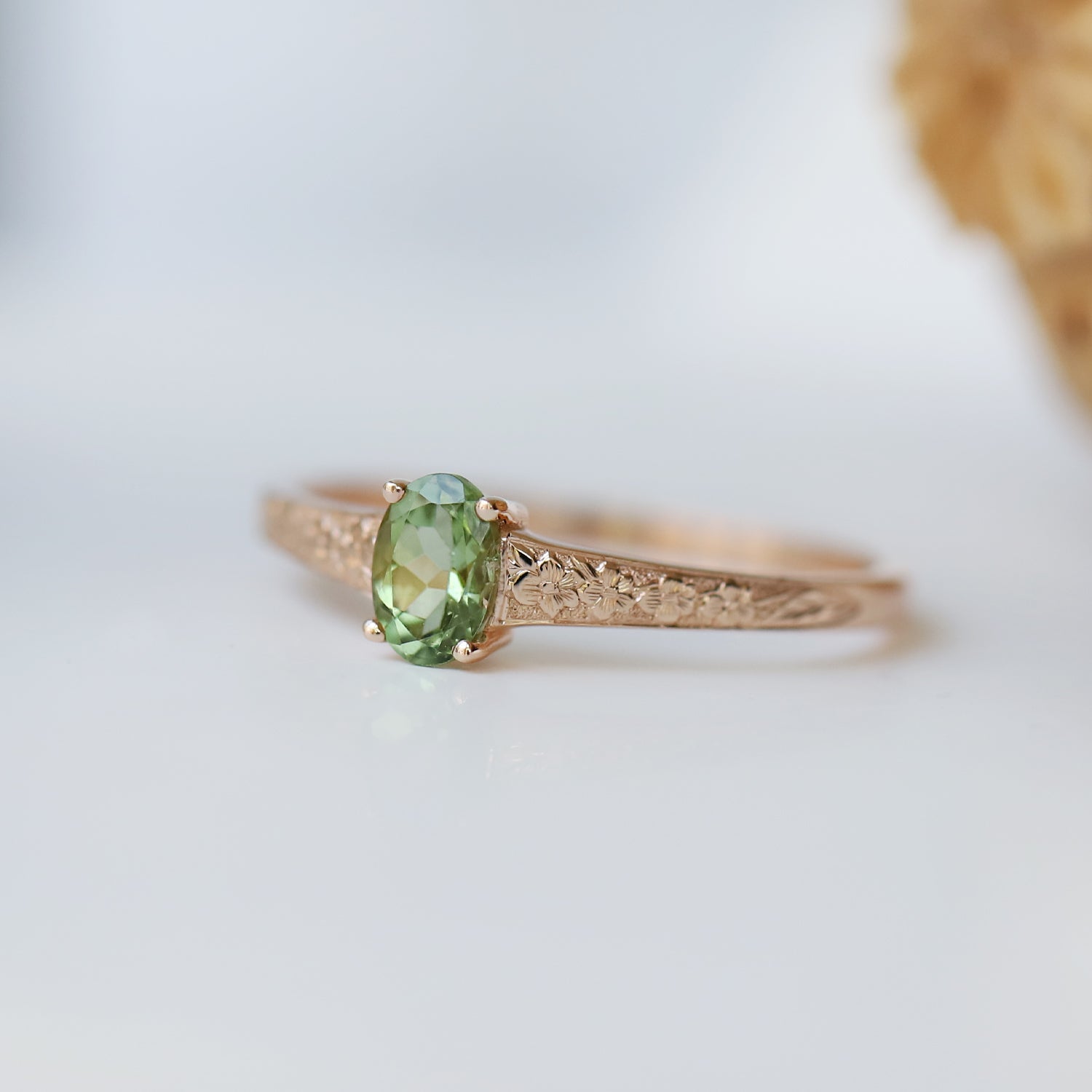 Vintage Violet Tourmaline & Diamond Ring